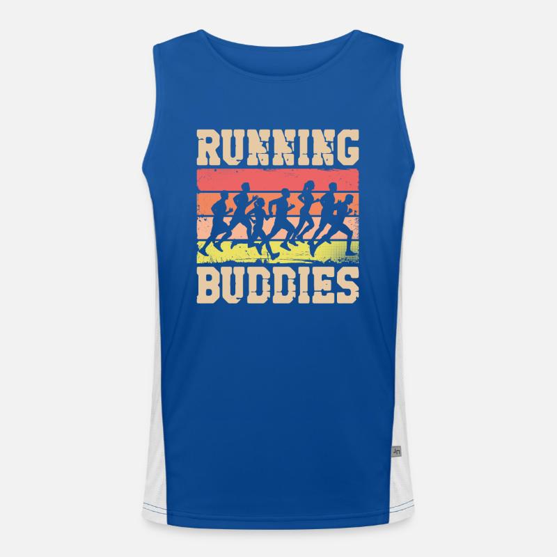 Running Runner Half Marathon Funktionelles Kontrast-Tank Top für Männer 
