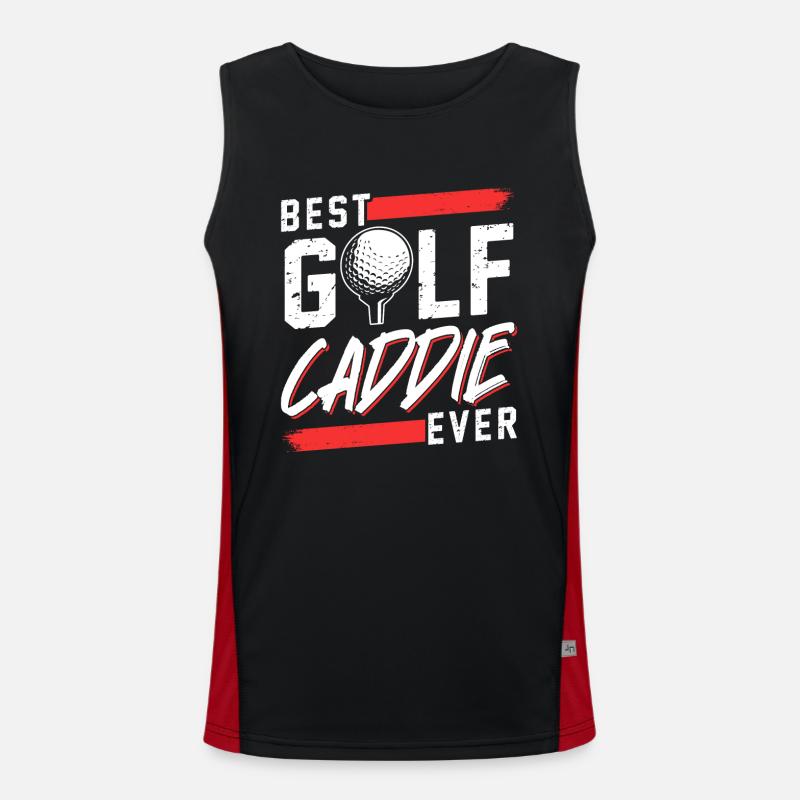 Meilleur Golf Caddy Ever Golf Golf Débardeur respirant contrasté Homme 