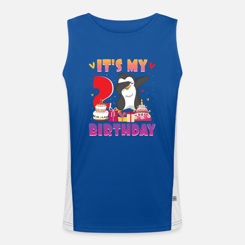 King Penguin Emperor Penguin Penguin Gift Men's Functional Contrast Tank Top 