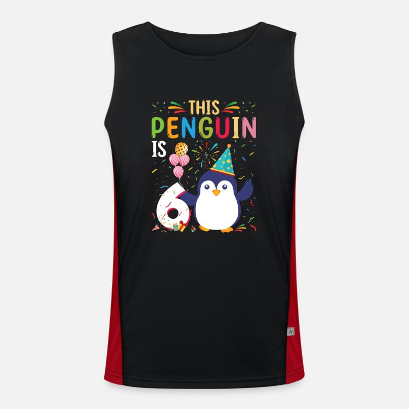 King Penguin Emperor Penguin Penguin Gift Men's Functional Contrast Tank Top 
