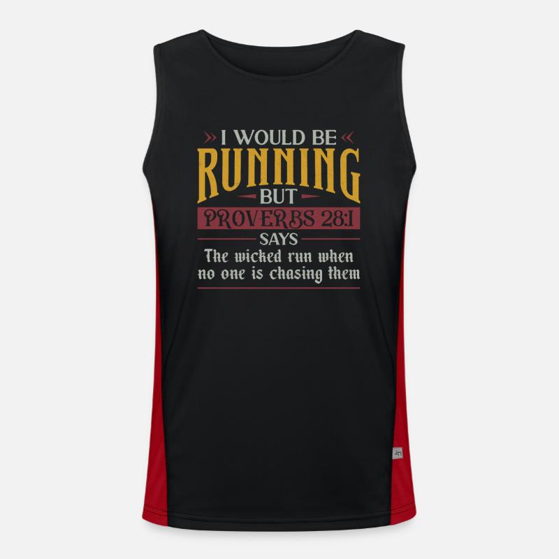 Running Runner Half Marathon Funktionelles Kontrast-Tank Top für Männer 