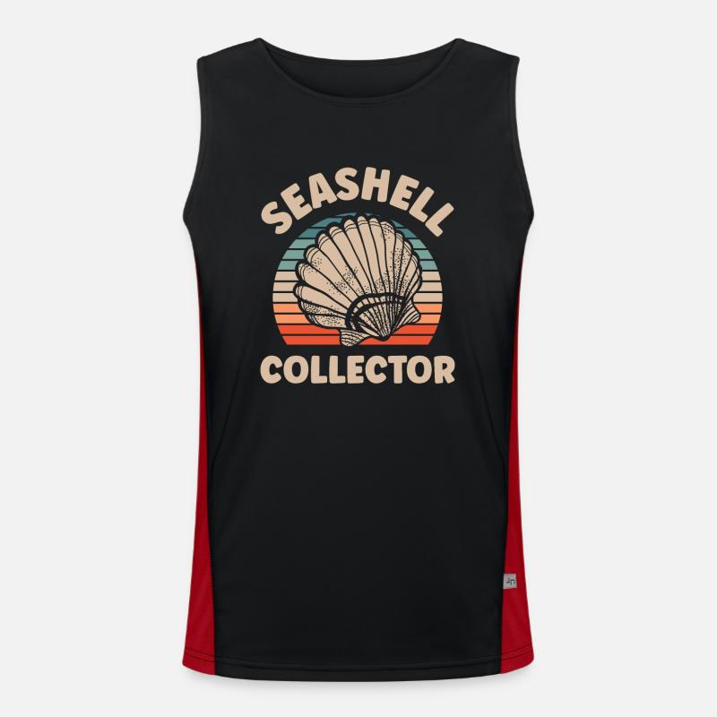 Shell Collector Shell Collector Shell Collecting Men's Functional Contrast Tank Top 