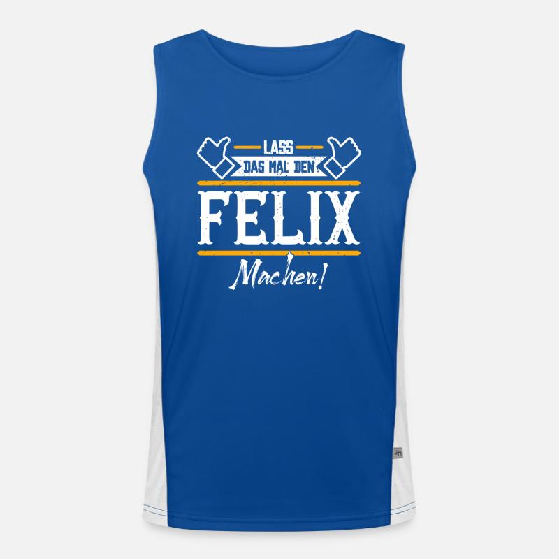 Felix Geschenkidee Geschenk Geburtstag Funktionelles Kontrast-Tank Top für Männer 