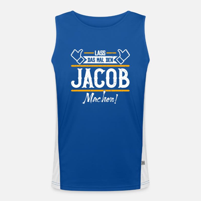 Jacob Geschenkidee Geschenk Geburtstag Funktionelles Kontrast-Tank Top für Männer 
