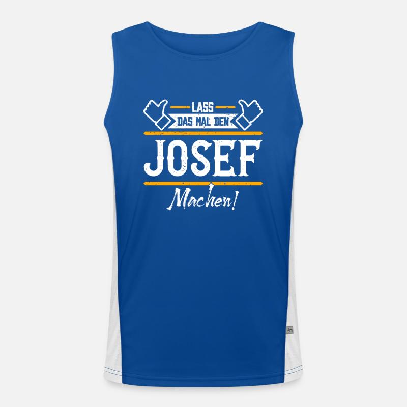 Josef Geschenkidee Geschenk Geburtstag Funktionelles Kontrast-Tank Top für Männer 