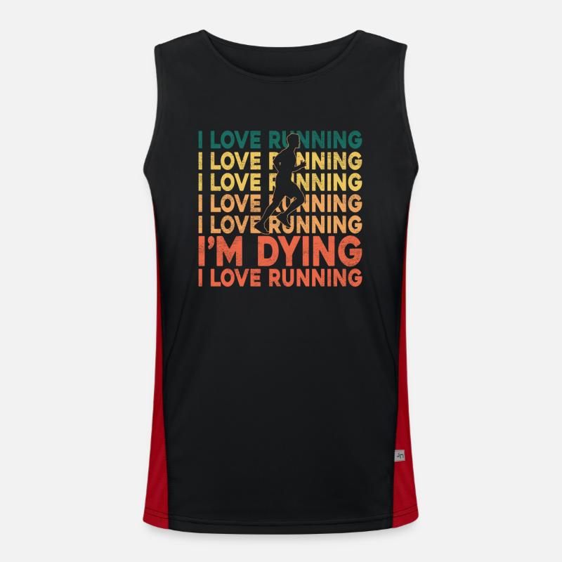 Running Runner Half Marathon Funktionelles Kontrast-Tank Top für Männer 
