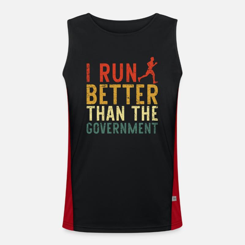 Running Runner Half Marathon Funktionelles Kontrast-Tank Top für Männer 