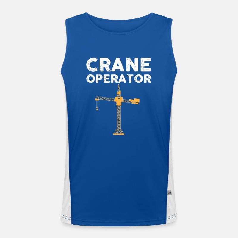 Crane operator Men's Functional Contrast Tank Top 