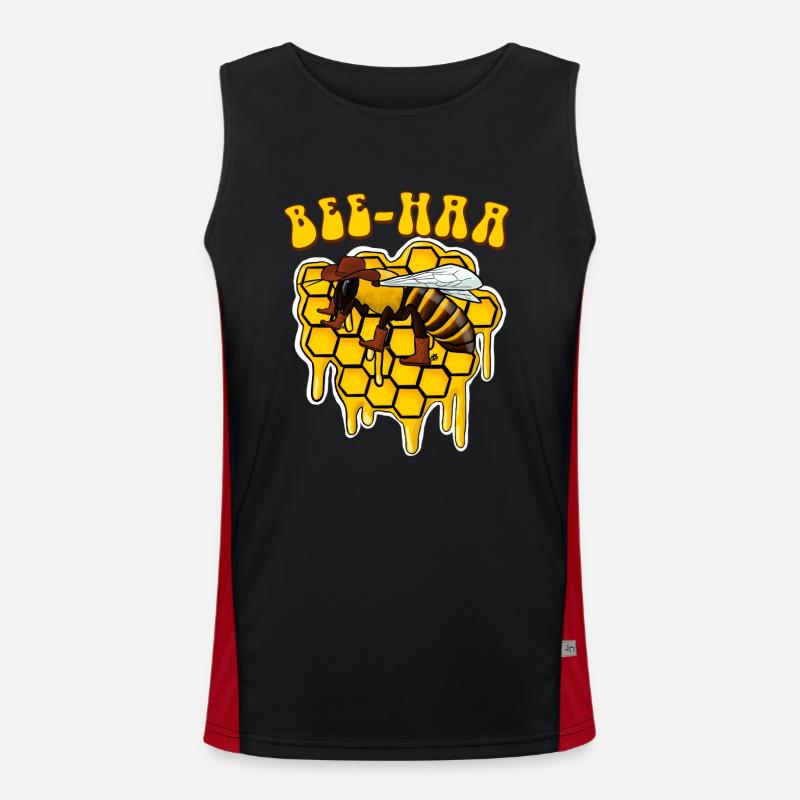 Bee Haa Biene Cowboy Men's Functional Contrast Tank Top 