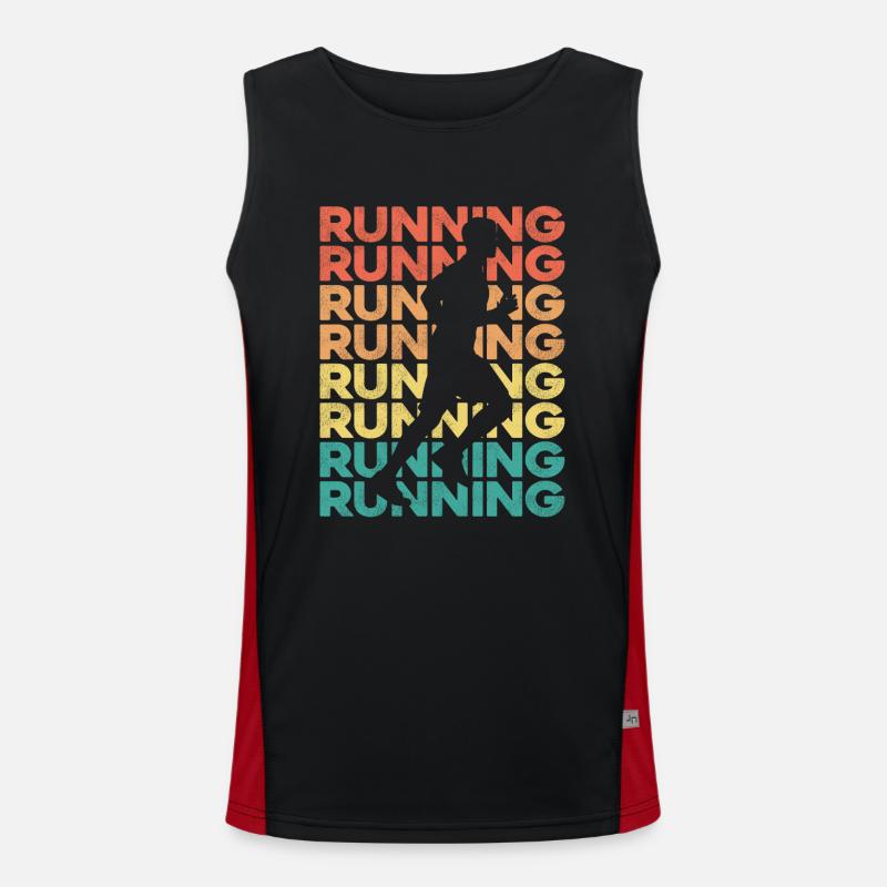Running Runner Half Marathon Funktionelles Kontrast-Tank Top für Männer 