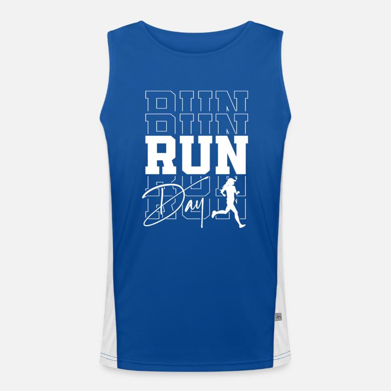 Running Runner Half Marathon Men's Functional Contrast Tank Top 