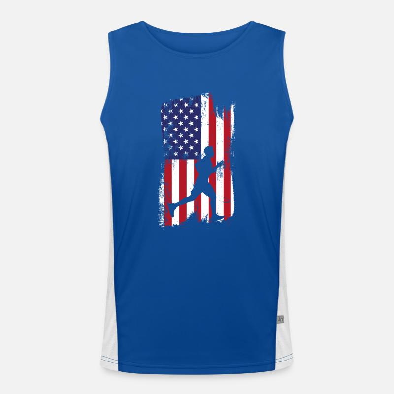 Running Runner Half Marathon Funktionelles Kontrast-Tank Top für Männer 