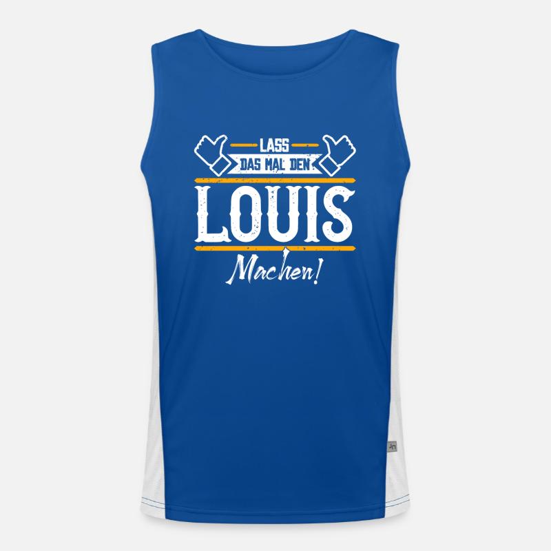 Louis Geschenkidee Geschenk Geburtstag Funktionelles Kontrast-Tank Top für Männer 
