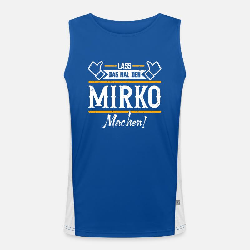 Mirko Geschenkidee Geschenk Geburtstag Funktionelles Kontrast-Tank Top für Männer 