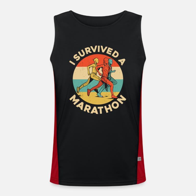 Running Runner Half Marathon Funktionelles Kontrast-Tank Top für Männer 