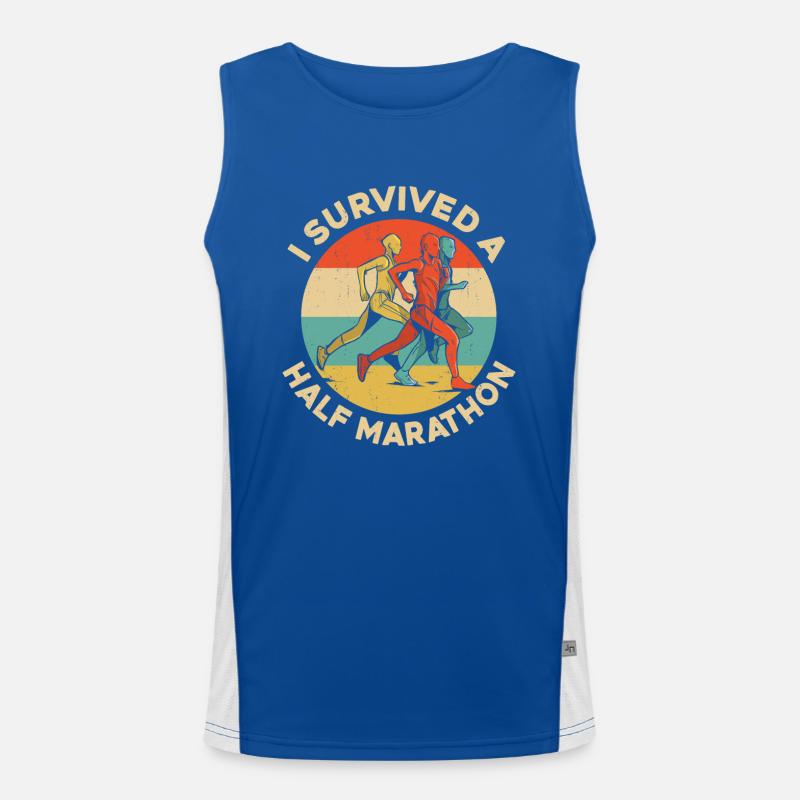 Running Runner Half Marathon Funktionelles Kontrast-Tank Top für Männer 