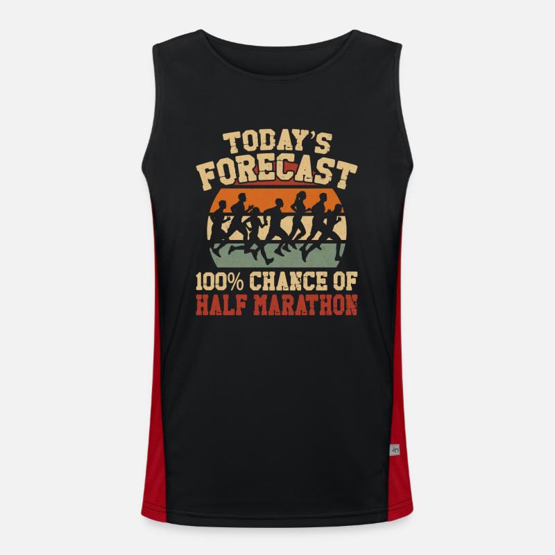 Running Runner Half Marathon Men's Functional Contrast Tank Top 