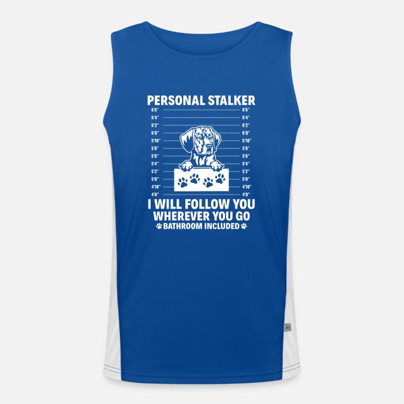 Redbone Coonhound Hund Geschenk Funktionelles Kontrast-Tank Top für Männer 