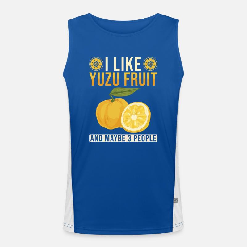 Yuzu Fruit Dicton Débardeur respirant contrasté Homme 