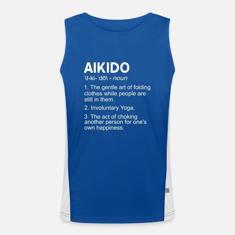 Explication de l’Aïkido drôle Débardeur respirant contrasté Homme 