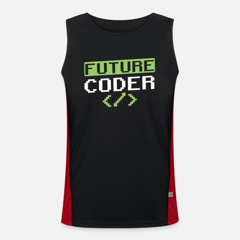 Code du programmeur de codage du futur codeur Débardeur respirant contrasté Homme 