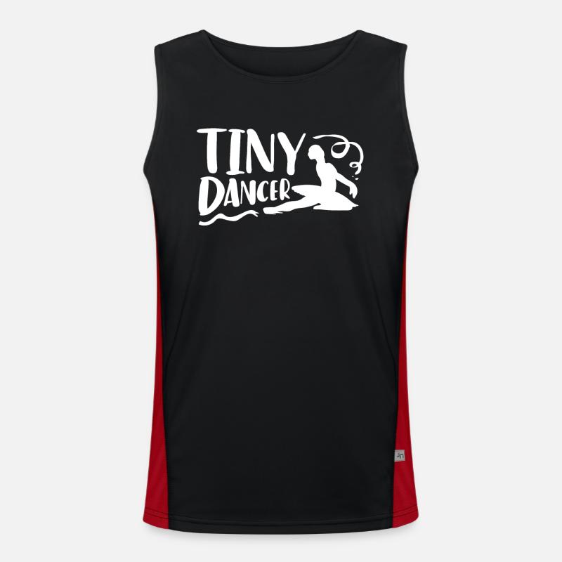 Tiny dancer, ballet dancing Men's Functional Contrast Tank Top 