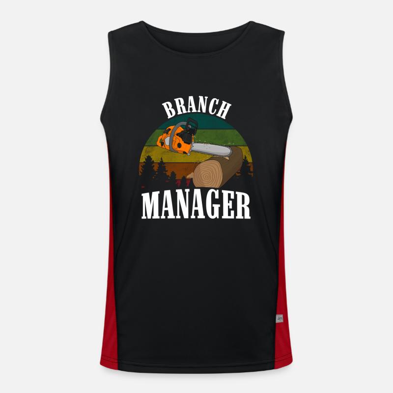 Chainsaw Chainsaw Saw Men's Functional Contrast Tank Top 