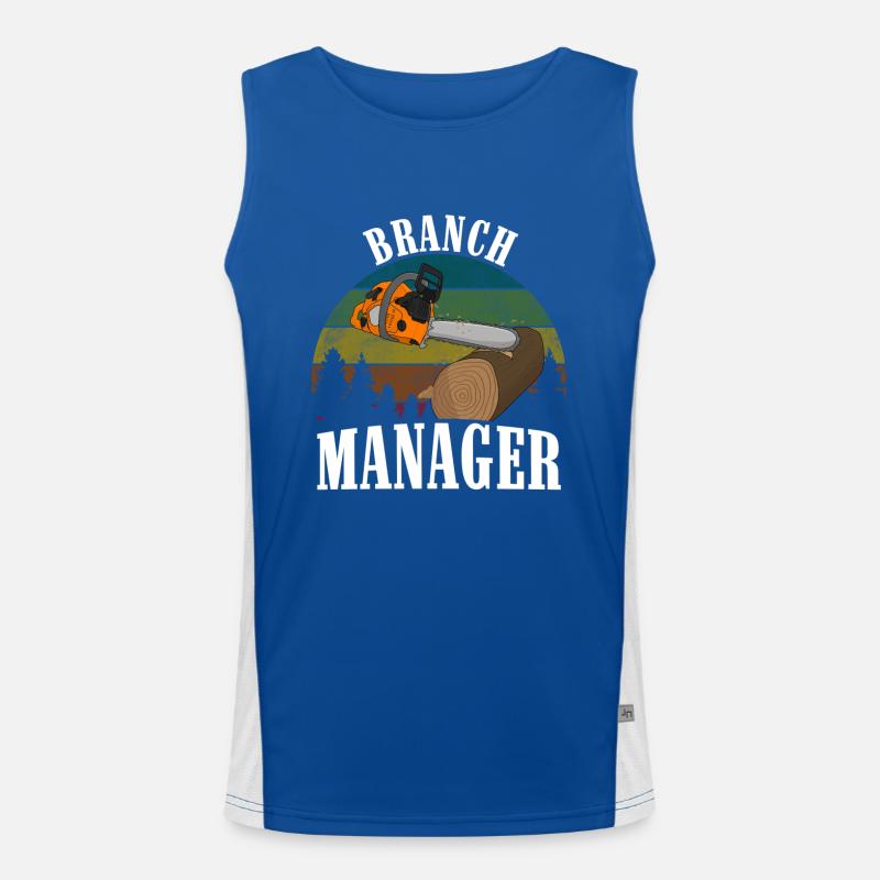 Chainsaw Chainsaw Saw Men's Functional Contrast Tank Top 