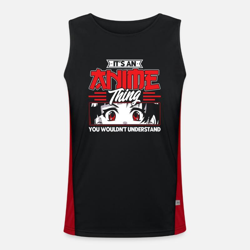 Its An Anime Thing You Wouldnt Understand Funktionelles Kontrast-Tank Top für Männer 