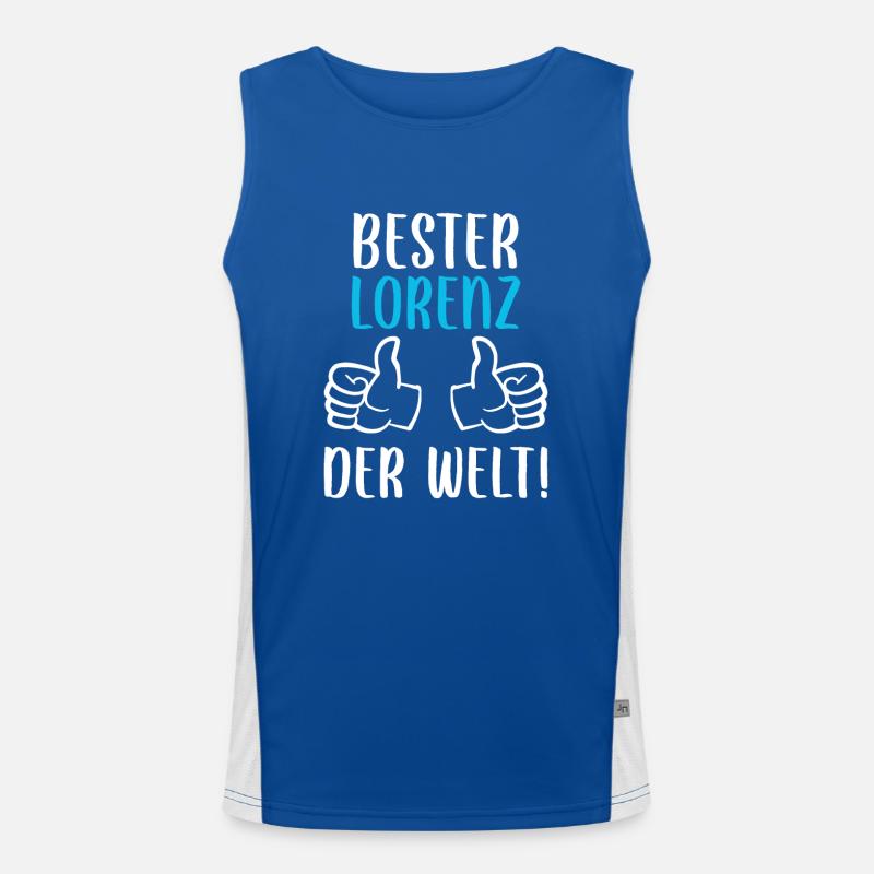 Lorenz First name Surname Birthday Men's Functional Contrast Tank Top 