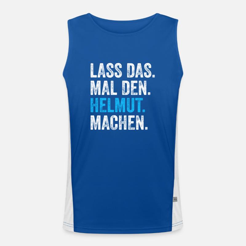 Let that make the Helmut name Men's Functional Contrast Tank Top 