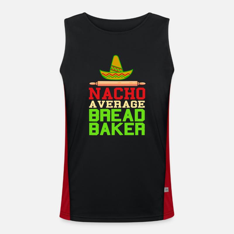 Nacho a verage bread baker Funktionelles Kontrast-Tank Top für Männer 