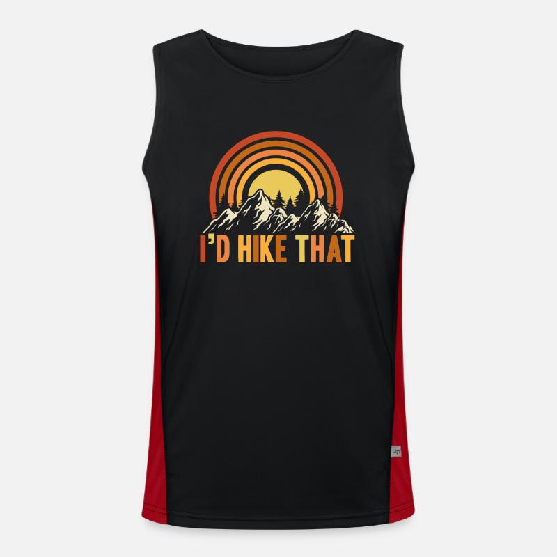 I D Hike That Camping Funktionelles Kontrast-Tank Top für Männer 