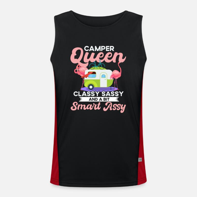 Camper Queen Classy Sassy And A Bit Smart Assy Funktionelles Kontrast-Tank Top für Männer 