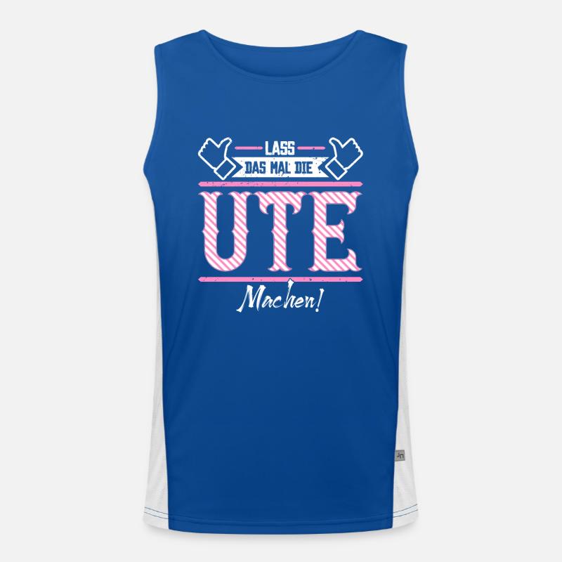 Ute Geschenkidee Geschenk Geburtstag Funktionelles Kontrast-Tank Top für Männer 