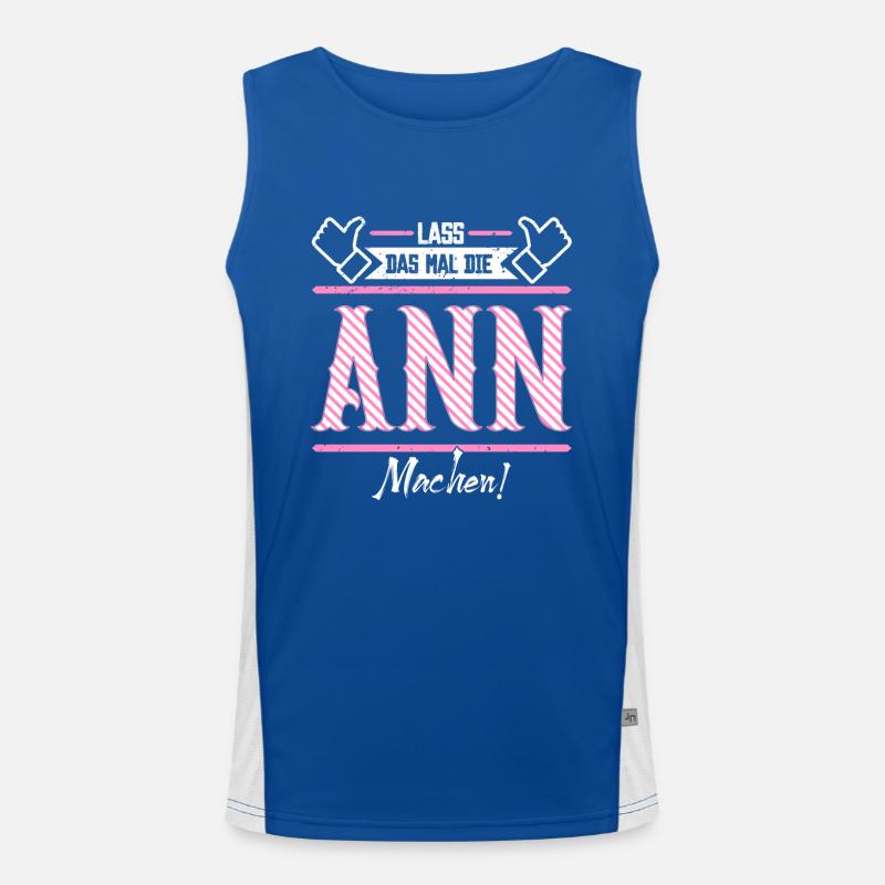 Ann Geschenkidee Geschenk Geburtstag Funktionelles Kontrast-Tank Top für Männer 