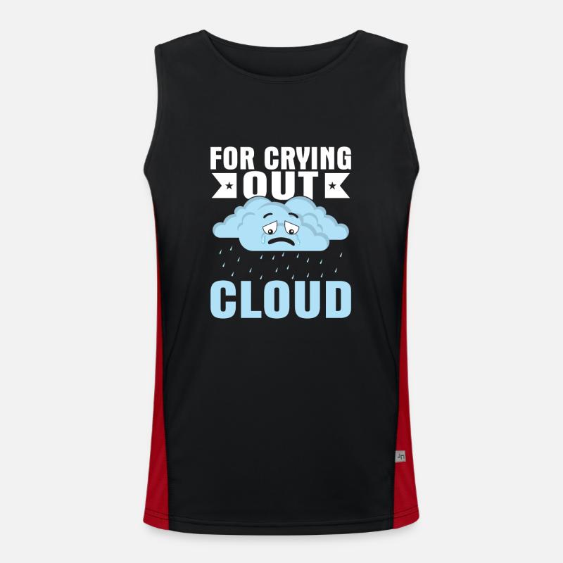For Crying Out Cloud Meteorologist Storm Men's Functional Contrast Tank Top 