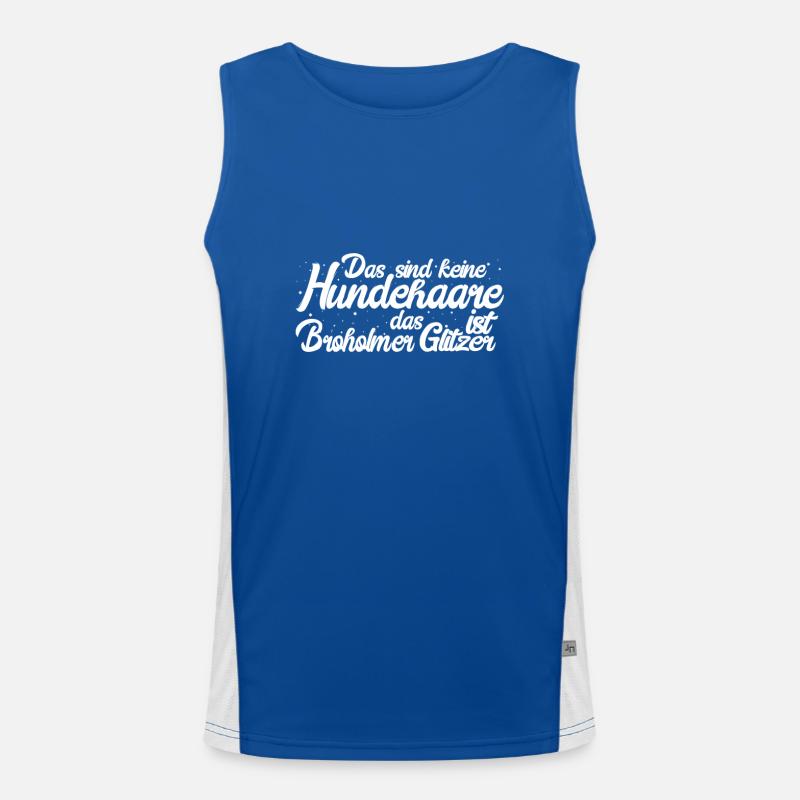 Broholmer Geschenk Hunde Funktionelles Kontrast-Tank Top für Männer 