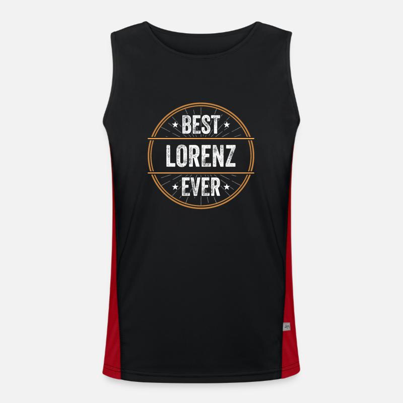 Best Lorenz Ever Vorname Name Geschenk Funktionelles Kontrast-Tank Top für Männer 