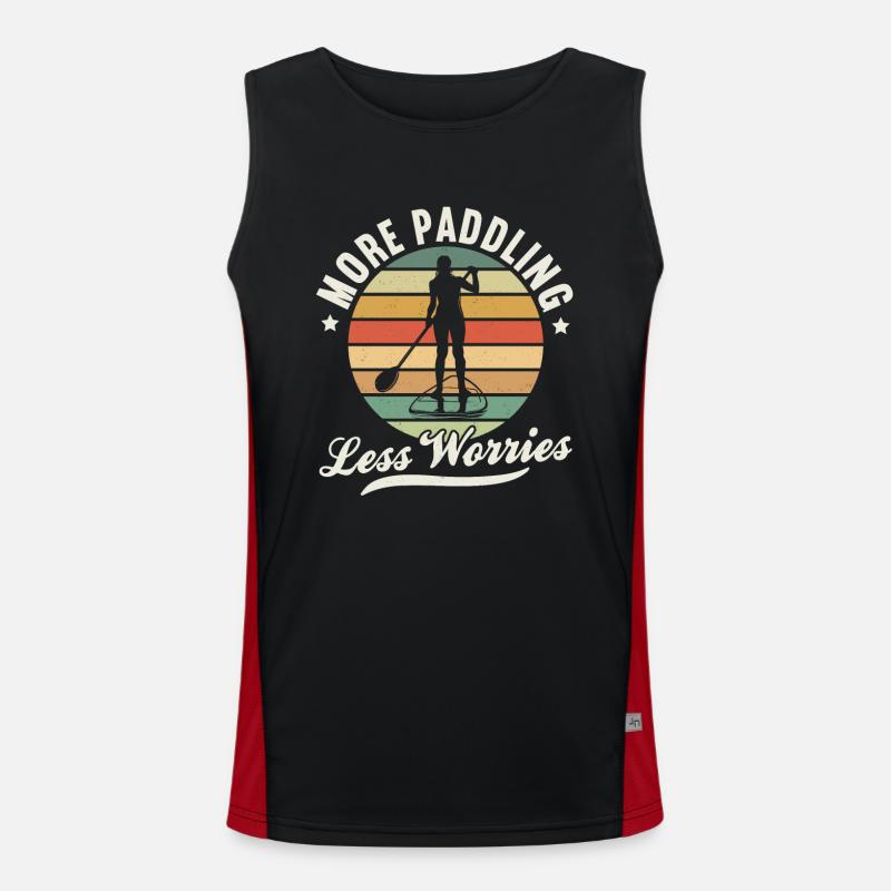 SUP Paddle Board Paddleboarding Men's Functional Contrast Tank Top 