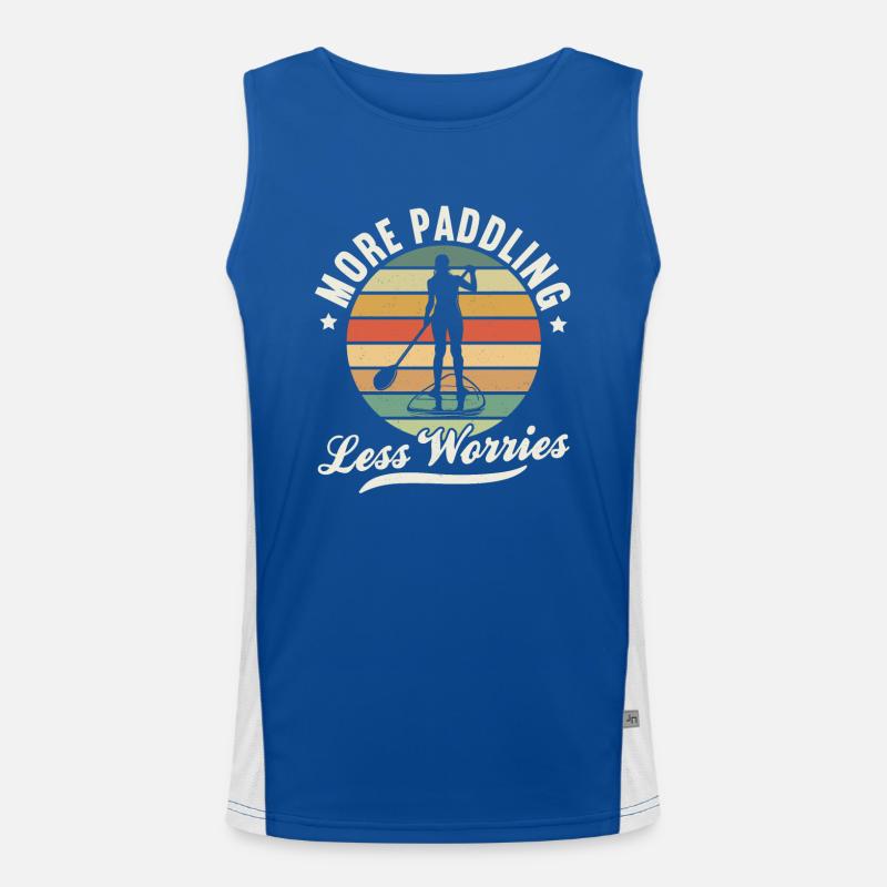 SUP Paddle Board Paddleboarding Men's Functional Contrast Tank Top 