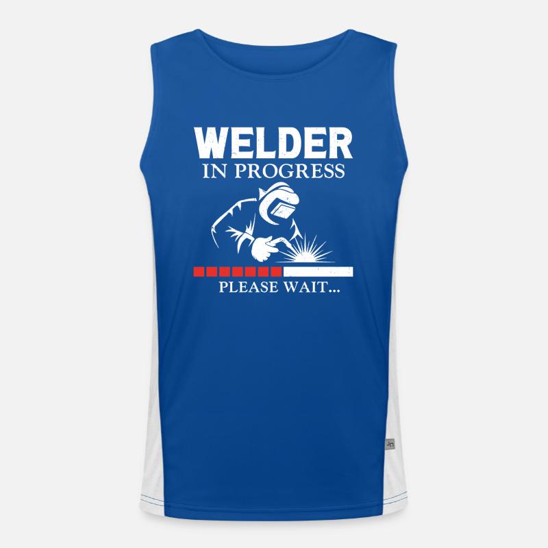 Welder Welding Apprentice Vintage Men's Functional Contrast Tank Top 