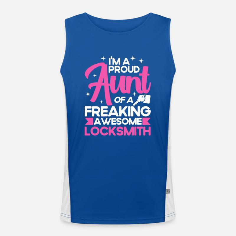 Locksmith Lock Picking Employee Locksmith Men's Functional Contrast Tank Top 