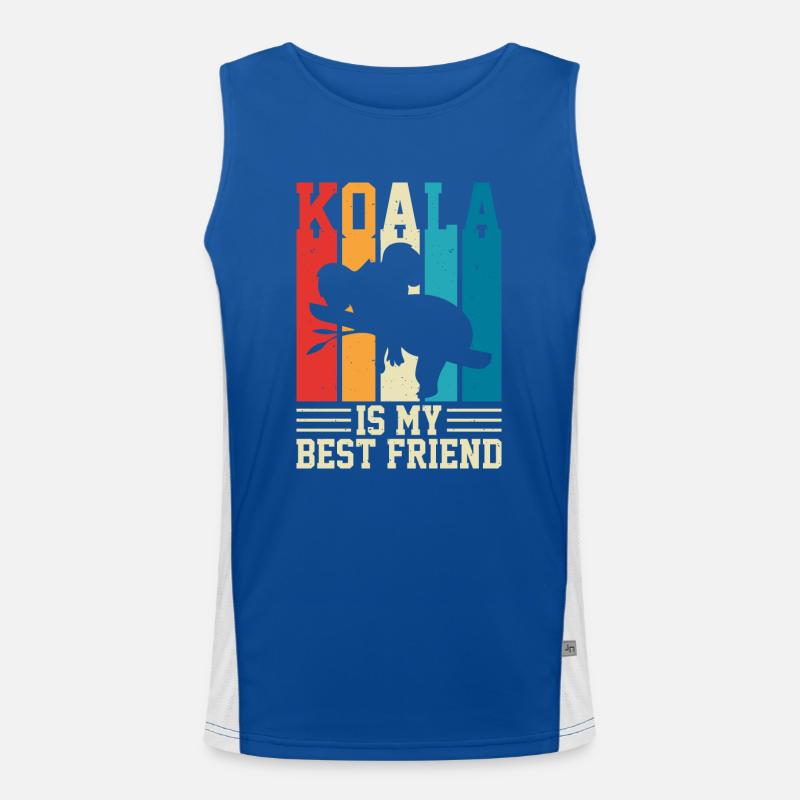 KOALAS BESTER FREUND Funktionelles Kontrast-Tank Top für Männer 