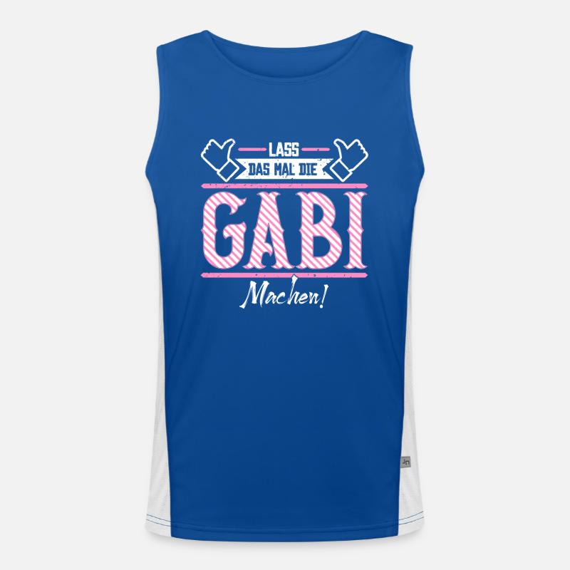 Gabi Geschenkidee Geschenk Geburtstag Funktionelles Kontrast-Tank Top für Männer 