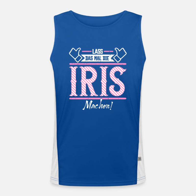 Iris Geschenkidee Geschenk Geburtstag Funktionelles Kontrast-Tank Top für Männer 
