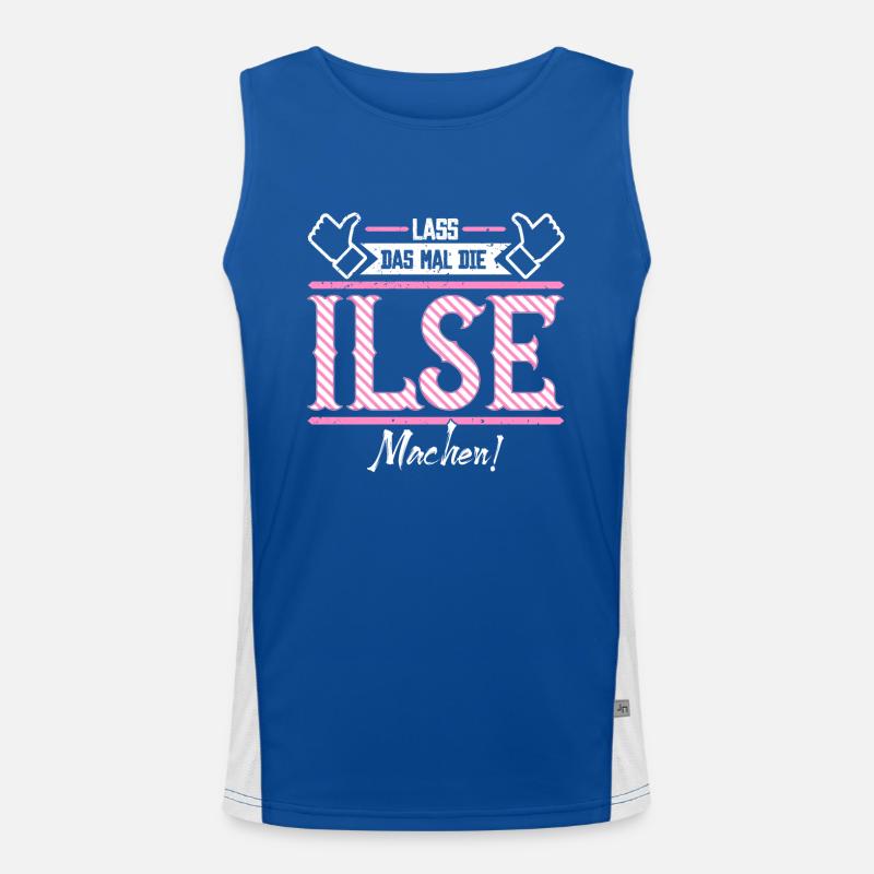 Ilse Geschenkidee Geschenk Geburtstag Funktionelles Kontrast-Tank Top für Männer 