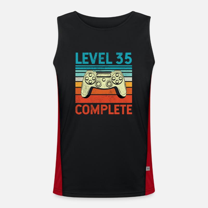Level 35 Complete Funktionelles Kontrast-Tank Top für Männer 