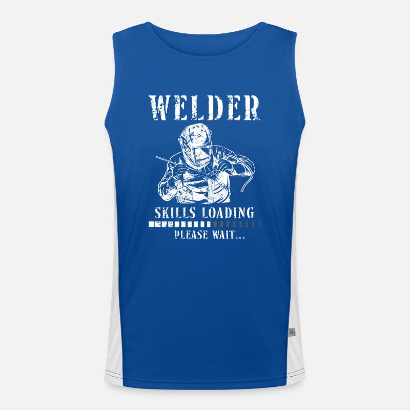 Welder Welding Apprentice Vintage Men's Functional Contrast Tank Top 