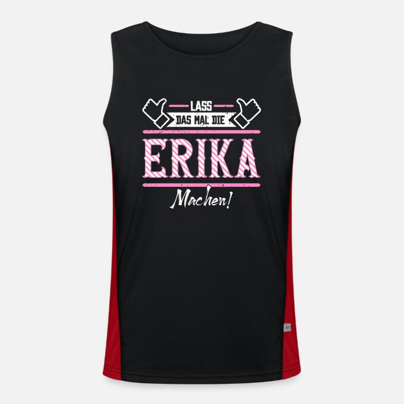 Erika Geschenkidee Geschenk Geburtstag Funktionelles Kontrast-Tank Top für Männer 